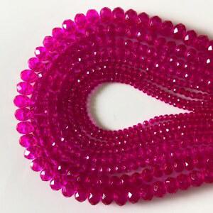 보석 제작용 CrzBeadss 780Pcs 브리오렛 유리 구슬, 팔찌용 3-10mm 페이셜 로즈 레드 크리스탈 공예용 론델 루즈 구슬 벌크 와인 매력 바람 차임 선캐처