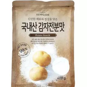 전분 국내산감자전분맛 가루 밀가루 성진 400g 감자가루 우