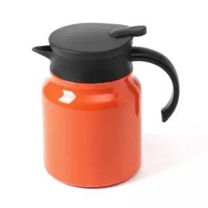 보냉주전자 티웨어 이중 진공 보온 주전자 오렌지 차 포트 900ml