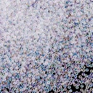 PH PandaHall 10000pcs 11/0 2mm 유리 씨앗 구슬 둥근 허리 투명 무지개 미니 스페이서 귀걸이 팔찌 목걸이 장신구 제작용