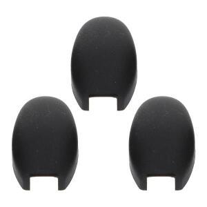 3pcs 색소폰 사이드 키 패드 고무 소재  보호 커버 블랙  디자인 간편한 청소 음악 악기 액세서리