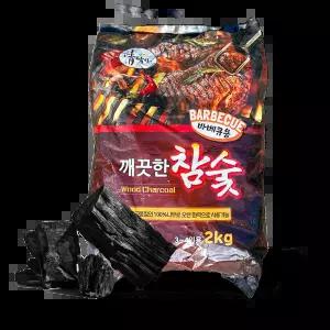 정담아 UH홈데코 깨끗한 바베큐용 참숯 2kg 