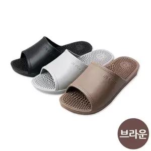 [라일리] Rly 다용도 270mm 윈윈 지압 슬리퍼 (브라운)