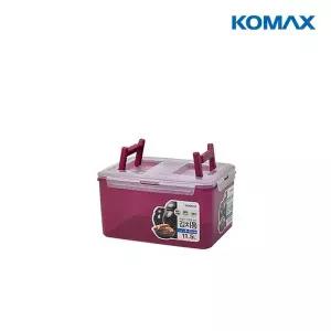 [셀링코리아]S 코멕스 뚜껑이 더 튼튼해진 김치통 11.5L 71호 마젠타 국내산 핸들형 반투명 강력밀폐
