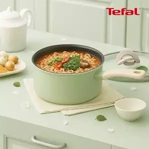 [테팔][테팔] 인덕션 티타늄1X 블라썸 민트 편수냄비 18cm