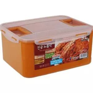 김치 9리터 직사각형 누름판 보관 용기 대용량 밀폐 김치통