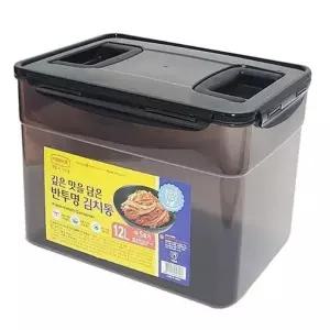 김치 보관 용기 12L 핸들 김치통 직사각 밀폐 대용량 김치냉장고