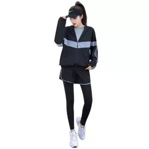 마라톤복 여성운동복 요가복 트레이닝복 크기가 속건 봄 필라테스옷 세트 운동복 후디 스포츠