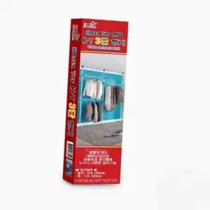[라일리생활건강] Rly 3단 폴 행거 25mm 고정식행거 드레스룸행거