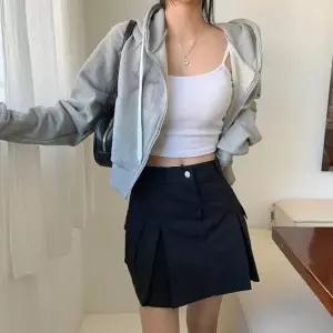 여성 기본 카고 미니 스커트 치마