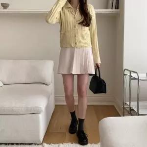 여성 기본 뒤밴드 반주름 스커트바지 팬츠 치마