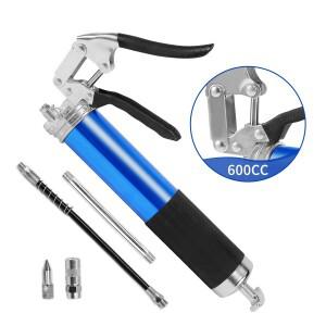 핸드 그리스건 600CC 10000PSI 고압 수동 펌프 오일 주입건 트럭, 굴삭기, 자동차용