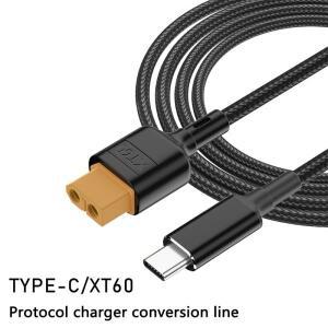 XT60 C타입 어댑터 USB C Male - 충전 커넥터 케이블 컨버터 PD2.0 100W 20V 5A 항공기 모델 전원 50cm/100