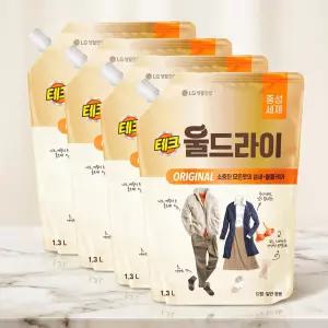 테크 1.3L 리필 울드라이 4개