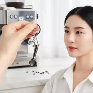 [라일리] Rly 바리스타 미니어처 포터필터 키링 블랙 2p 세트