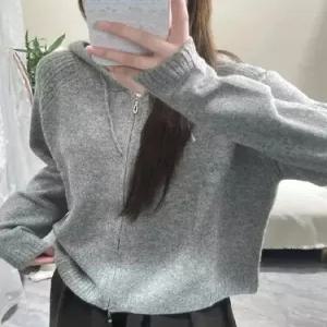 블레이저 보들보들 카디건 여자후드가디건 솔리드 집업 후드 더블 스웨터 슬림핏 ible1