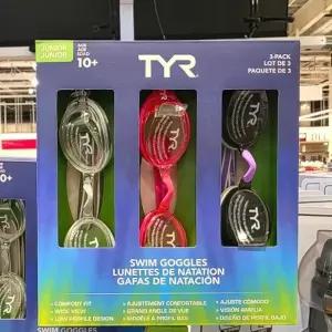 코 스트코 TYR 물안경 3개입 아동용