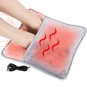 슬리퍼 USB 전기 35 30 부츠 트 사무실용 60x30cm 따뜻하게 온난화 토끼 60 온 43 충전 추 그레이 과열보호 usb