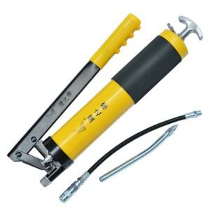 수동 작동식 그리스 건, 헤비듀티 단일 펌프 압력 10000 PSI, 인치 PU 플렉스 호스, 자동차 차량 윤활 도구