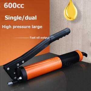 전문 오일 도구  더블 피스톤 그리스 건  그립, 금속 익스텐션 포함, 600cc 윤활, 10000PSI
