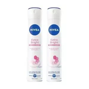 니베아 데오드란트 스프레이 엑스트라 브라이트 200ml 2개