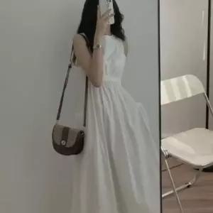 여성원피스 캐주얼 휴양지 원피스 썸머 여름 여자원피스 나시 셔링 민소매 롱