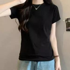 3컬러 레귤러핏 라운드넥 티셔츠 기본 반팔티 여성 면티 무지 반팔티 여자 여름 무지티 데일리 상의