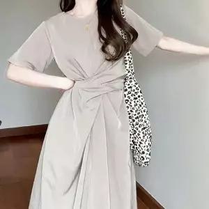여성원피스 반팔 여름 여자원피스 스트랩 데일리룩 여성 롱원피스