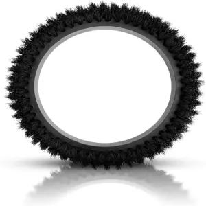 Oreck 상용 ORB550MC ORB600MW 오비터 바닥 기계용 블랙 나일론 카펫 브러시 교체 직경 12 브리스틀 0.012
