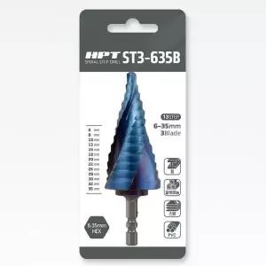 [콩심팥심]스텝드릴 트위스트 블루코팅 6~35mm ST3-635B HPT 정밀가공 내구성