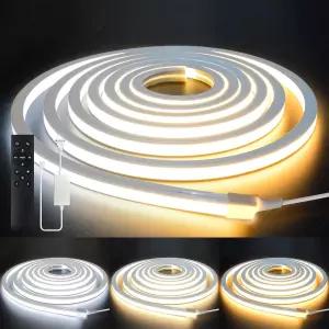 LED 스트립 조명 9.8피트 110-120V 디밍 가능한 실리콘 네온 로프 미러 주방 캐비닛 DIY 위한 유연한 야외