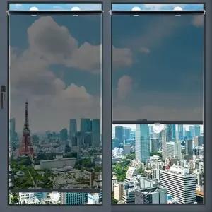 (TS14406769 45x150cm)헬프그린 차량 선바이저 탈부착 차양막 햇빛가리개 롤스크린 휴대 실내유리 자외선차
