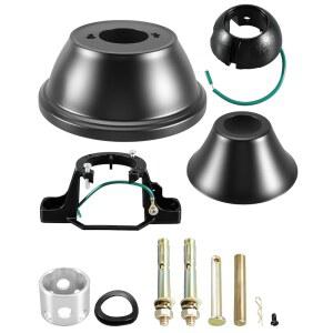 5 PCS 팬 경사 천장 키트, 행거 상단 막대용 장착 및 볼 어댑터, 범용 포함 나사 커버 직경 브래킷 1인치