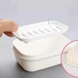 ( )화이트 여행용 비누각 뚜껑있는비누케이스 휴대용비누케이스 비누거치대