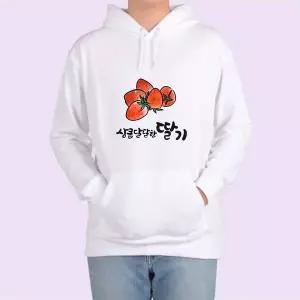 기모후드티 과일이야기 딸기 one 디자인