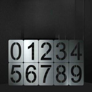 도색판 숫자 플레이트 자유 9숫자 스프레이 스텐실 0 글자 42 비닐 PVC 5CM 스텐 벳 3위치