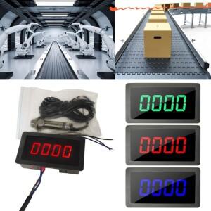 홀감각 및 NPN 근접성 스위치가있는 디지털 LED 타코미터 속도 M4YD 용 스피드 게이지 220V