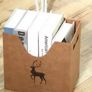 ( )크라프트 사각 박스 서류상자 3단서류정리함 서류정리트레이