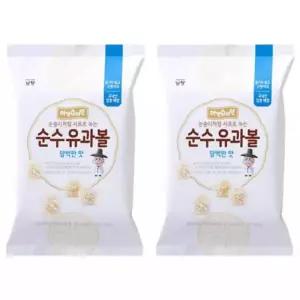 1+2 남양유업 아인슈타인 순수유과볼 과자, 담백한맛, 2개, 30g 3Set