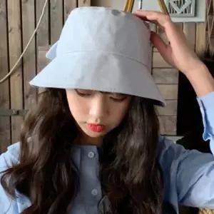 러블리 데일리 3컬러 템 리본 챙모자 버킷햇 벙거지모자 여름 모두팜 여성 썬캡 원픽