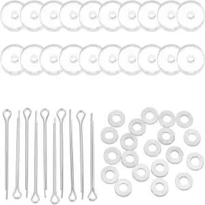 파티킬 10mm 인형 관절 10세트 탈착식 코터 핀 커넥터 및 곰 팔다리용 아크릴 트레이 헤드 DIY 공예