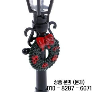 1세트 1/12 인형집 미니어처 크리스마스 공원 가로등 & 벤치 장식