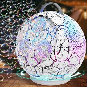 용 버블 머신 3+-45°/360 회전 송풍기 RGB LED 조명 분당 30000개 이상 남아용 자동 휴대용 메이커 야외