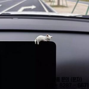 미니 고양이 인형 작은 동물 귀여운 컴퓨터 모니터 장식 홈 데스크