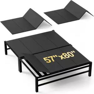 Xenohuaxis Bunkie 보드 퀸 사이즈 57 x80 접이식 안티 사그 매트리스 지지대 슬랫 침대 프레임 이층