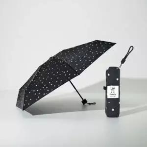 초경량 휴대용 5단 양우산 자외선 차단 접이식 블랙 140g