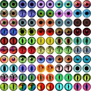 클레이 인형 제작 소품 공예 DIY 발견 보석 위한 100PCS 드래곤 즈 글래스 카보숑 6MM