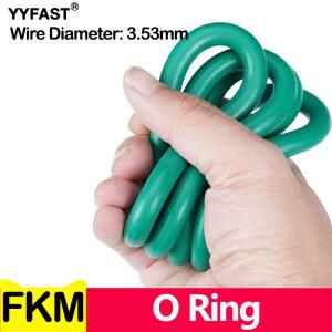 CS 3 53mm 녹색 FKM 링 씰 두께 오일 가스켓 연료 와셔 불소 고무 내경 5 94 456 06MM