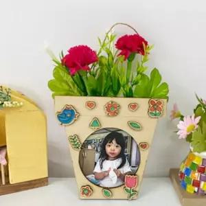 카네이션 화분 액자 만들기 우드 카네이션만들기 DIY 키트 1인 스승의날 어버이날 선물 유치원 초등 공예