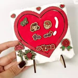 카네이션 액자 만들기 입체액자 클레이 꽃다발 DIY 키트 1인 스승의날 어버이날 선물 유치원 초등 공예
